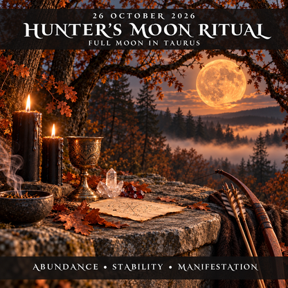 Hunter’s Moon Ritual – October 26 | Attract Abundance, Manifest Your Desires & Create Lasting Stability